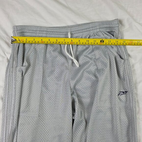 Vintage Perfetto Sportswear Mens Large Silver Athletic Pants Lightweight Casual - Picture 9 of 12